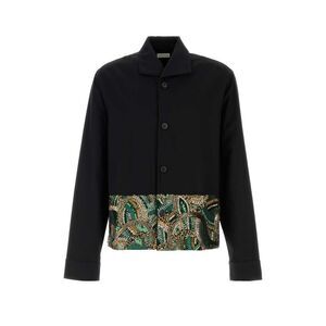 Dries Van Noten Men Black Twill Cruz Shirt